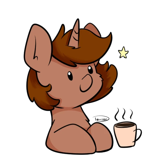 A profile image of Taurson's unicorn OC, Coffee.